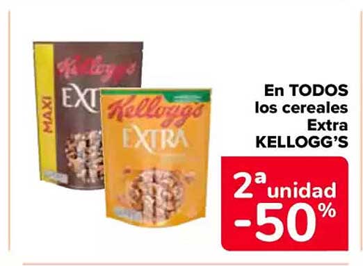 En TODOS los cereales Extra KELLOGG’S