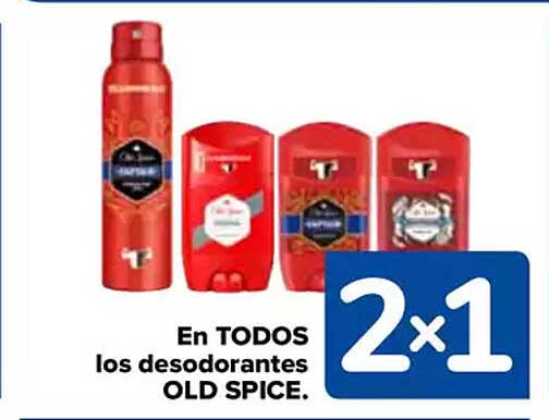 En TODOS los desodorantes OLD SPICE.