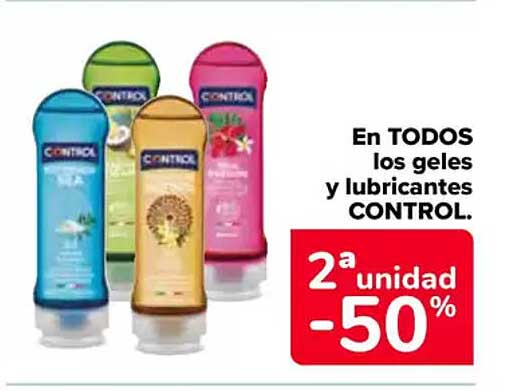 En TODOS los geles y lubricantes CONTROL.