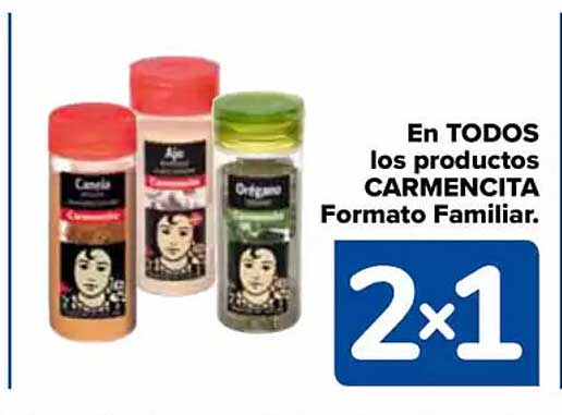 En TODOS los productos CARMENCITA Formato Familiar.