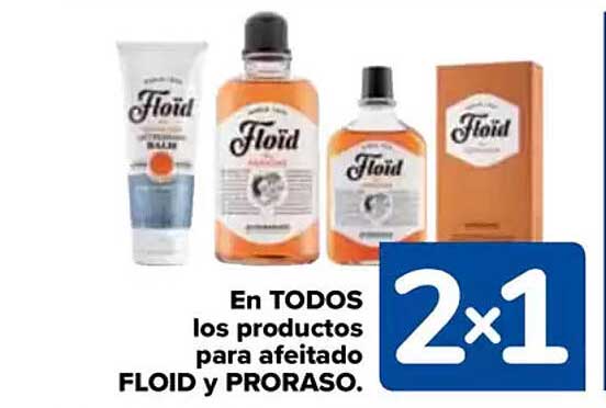 En TODOS los productos para afeitado FLOID y PRORASO.