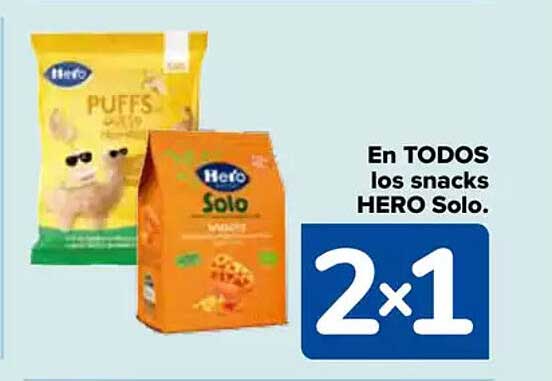 En TODOS los snacks HERO Solo.