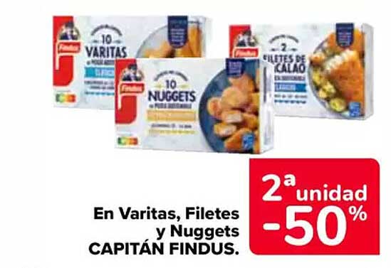 En Varitas, Filetes y Nuggets CAPITÁN FINDUS.