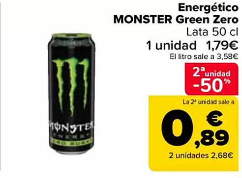 Energético MONSTER Green Zero