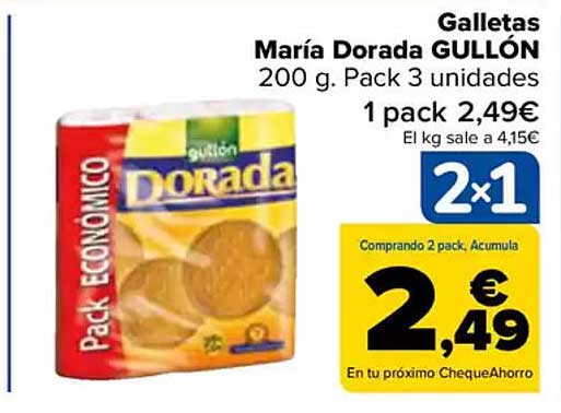 Galletas María Dorada GULLÓN