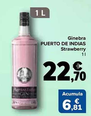 Ginebra PUERTO DE INDIAS Strawberry