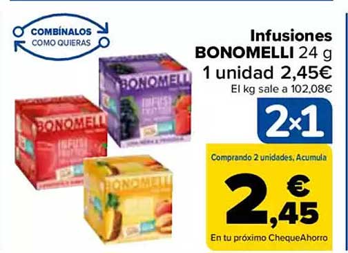 Infusiones BONOMELLI 24 g