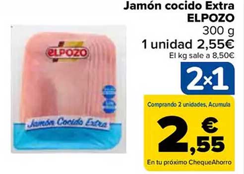 Jamón cocido Extra ELPOZO