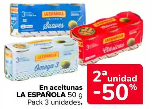 LA ESPAÑOLA 50 g Pack 3 unidades.