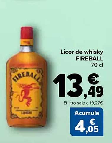 Licor de whisky FIREBALL