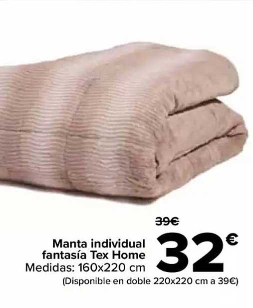 Manta individual fantasía Tex Home