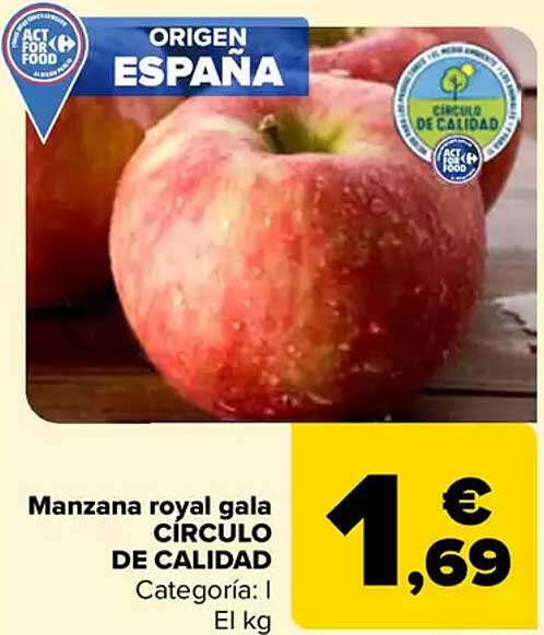 Manzana royal gala CÍRCULO DE CALIDAD