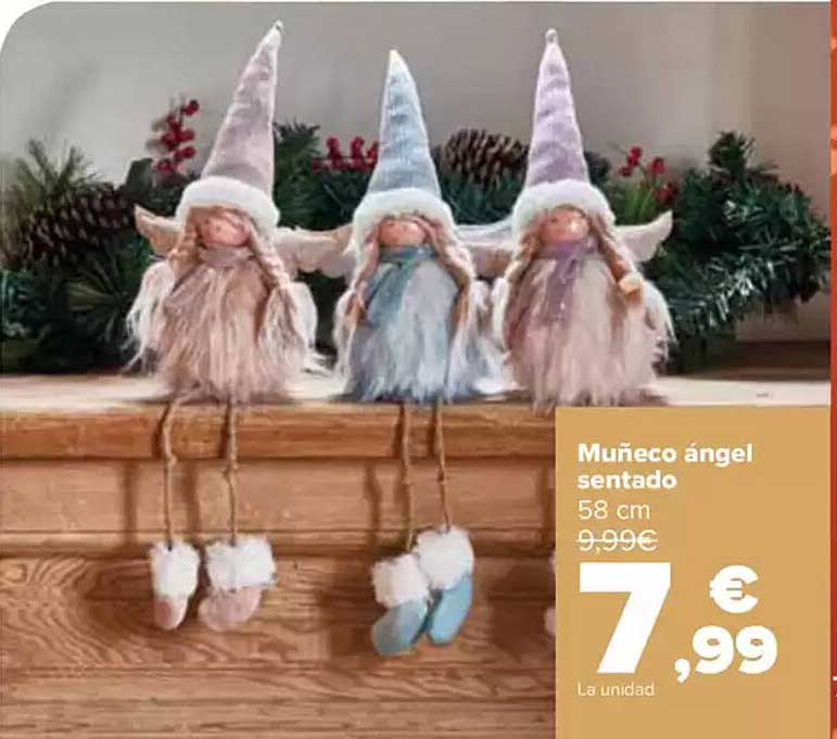 Muñeco ángel sentado