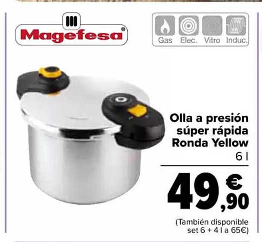 Olla a presión súper rápida Ronda Yellow