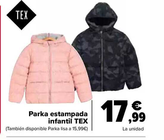 Parka estampada infantil TEX