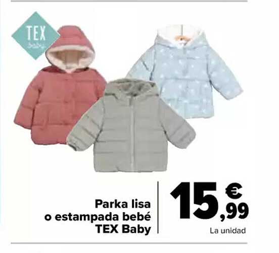 Parka lisa o estampada bebé TEX Baby