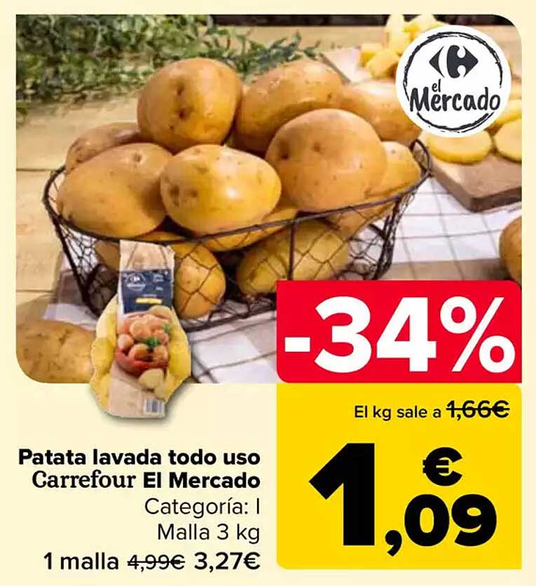 Patata lavada todo uso Carrefour El Mercado