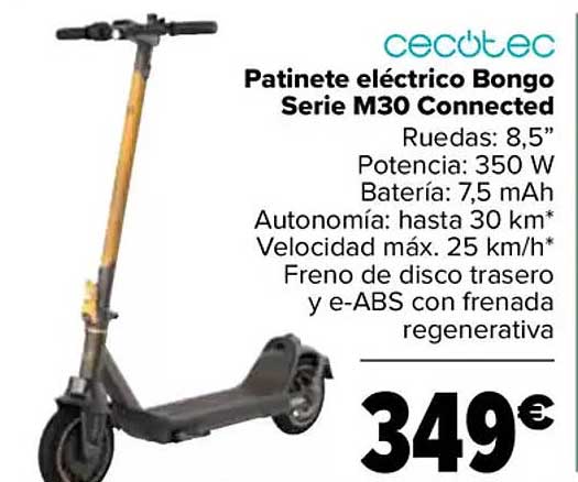 Patinete eléctrico Bongo Serie M30 Connected