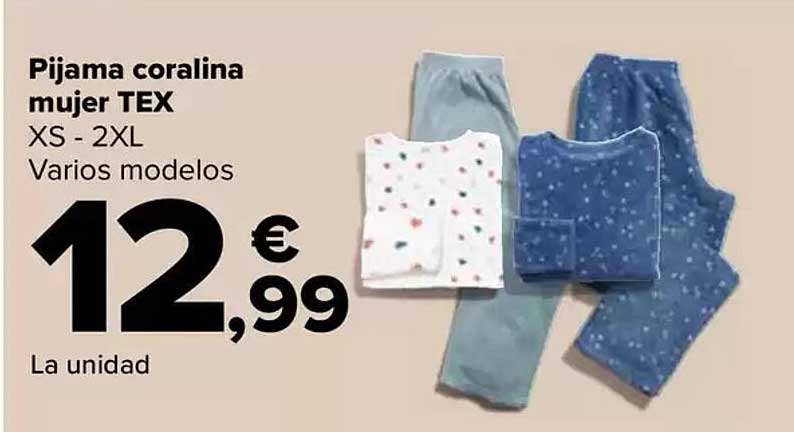 Pijama coralina mujer TEX