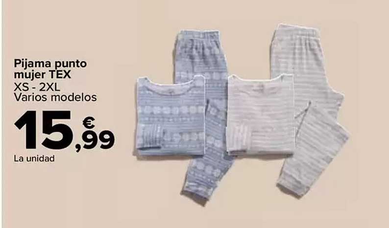 Pijama punto mujer TEX