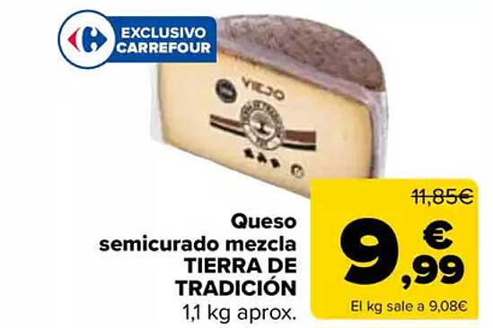 Queso semicurado mezcla TIERRA DE TRADICIÓN