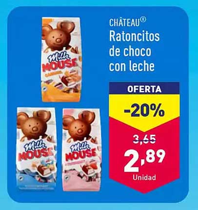 Ratoncitos de choco con leche