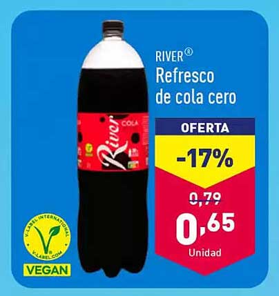 RIVER® Refresco de cola cero