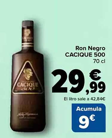 Ron Negro CACIQUE 500