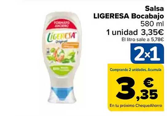 Salsa LIGERESA Bocabajo