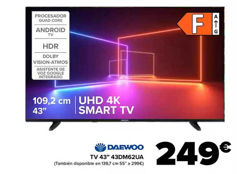 TV 43" 43DM62UA UHD 4K SMART TV