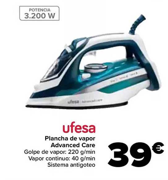 ufesa Plancha de vapor Advanced Care