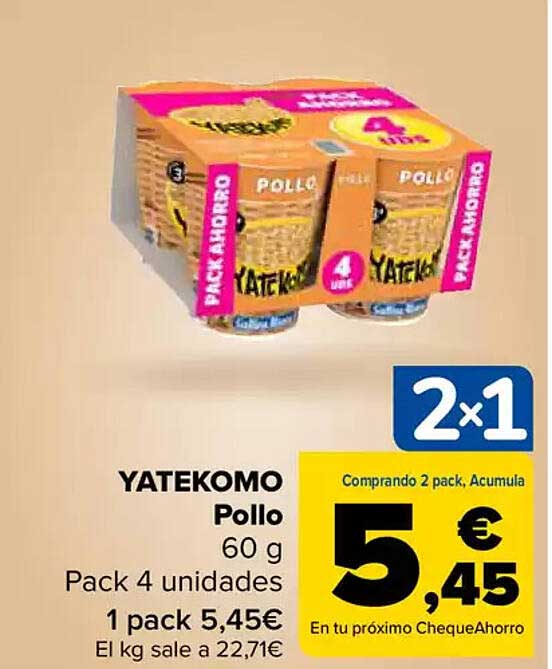 YATEKOMO Pollo Pack 4 unidades