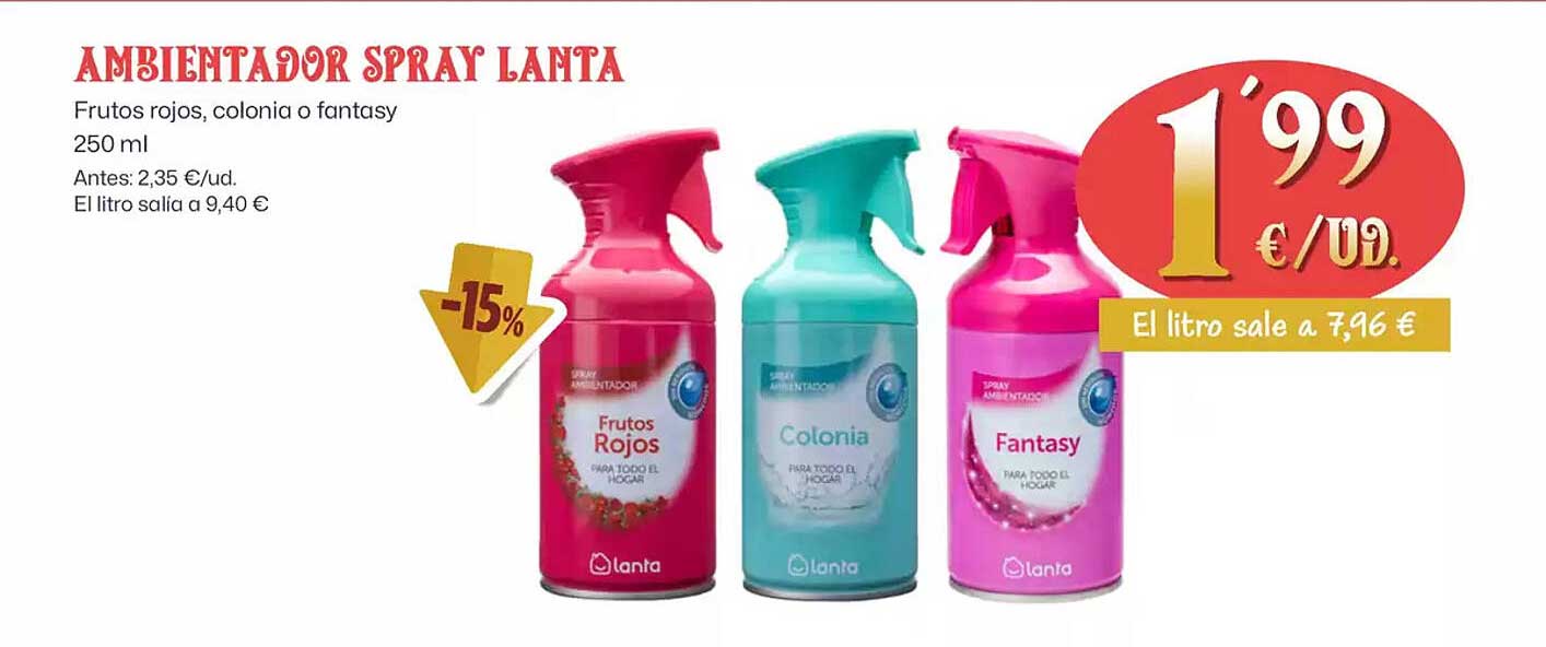 AMBIENTADOR SPRAY LANTA