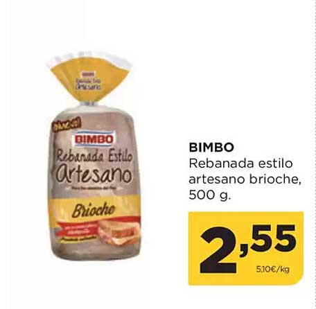 BIMBO Rebanada estilo artesano brioche