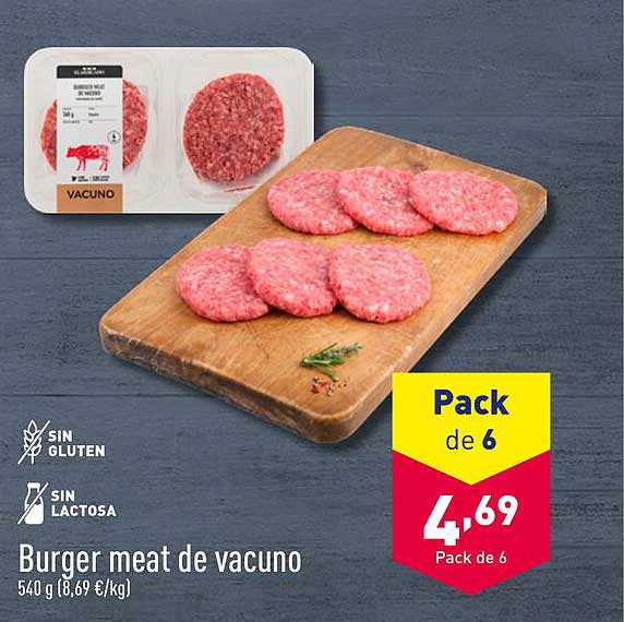 Burger meat de vacuno