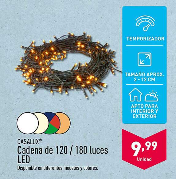 Cadena de 120 / 180 luces LED