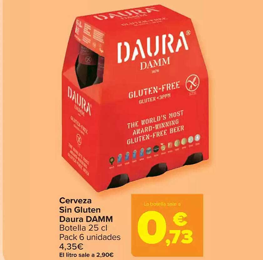 Cerveza Sin Gluten Daura DAMM