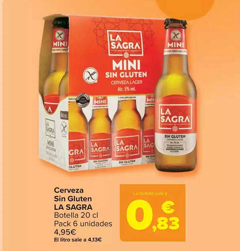 Cerveza Sin Gluten LA SAGRA