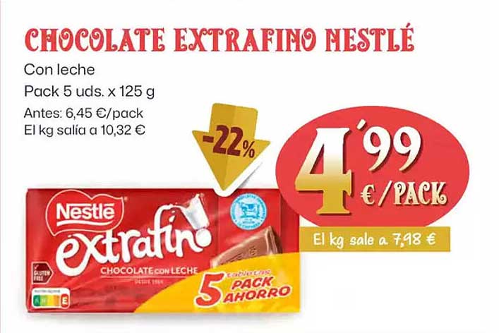 CHOCOLATE EXTRAFINO NESTLÉ