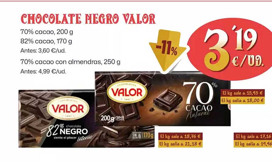 CHOCOLATE NEGRO VALOR