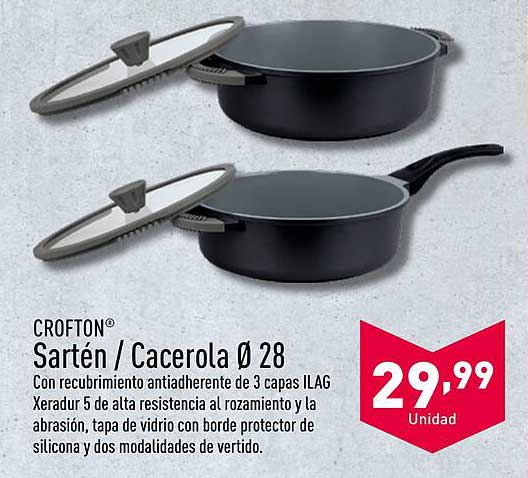 CROFTON® Sartén / Cacerola Ø 28