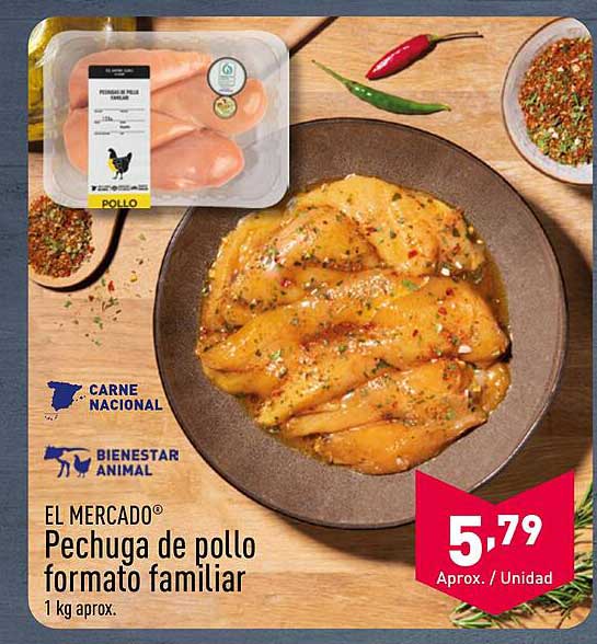 EL MERCADO® Pechuga de pollo formato familiar