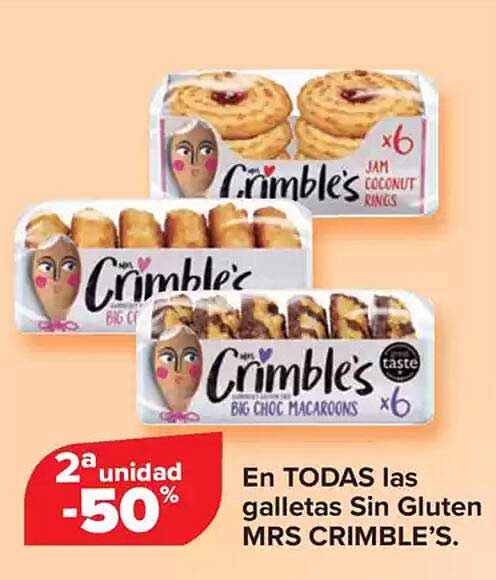 En TODAS las galletas Sin Gluten MRS CRIMBLE'S.