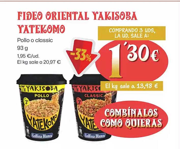 FIDEO ORIENTAL YAKISOBA YATEKOMO