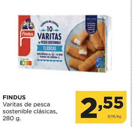 Findus  
Varitas de pesca sostenible clásicas  