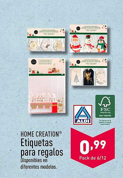 HOME CREATION® Etiquetas para regalos