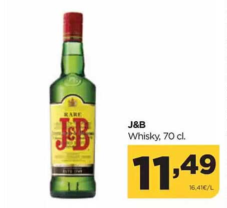 J&B Whisky, 70 cl.