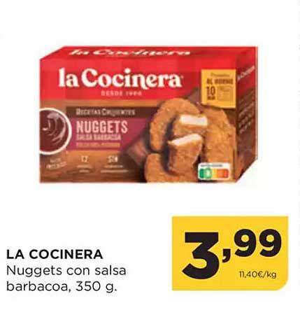 LA COCINERA  
Nuggets con salsa barbacoa