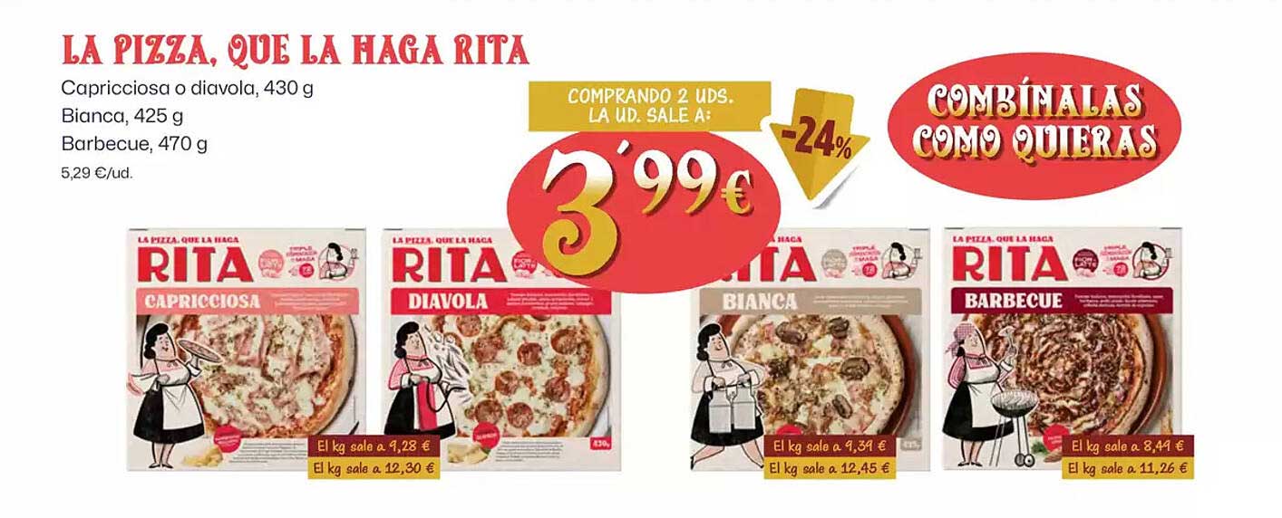 LA PIZZA, QUE LA HAGA RITA