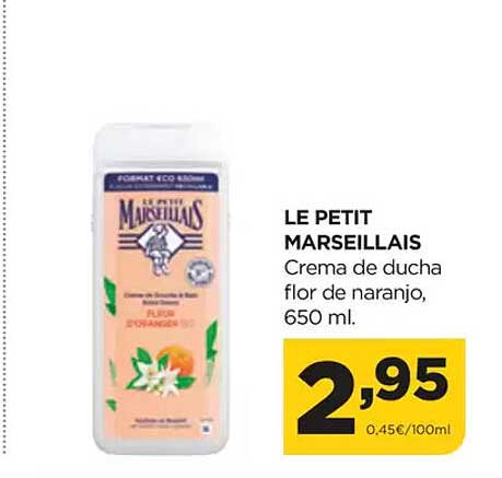 LE PETIT MARSEILLAIS Crema de ducha flor de naranjo